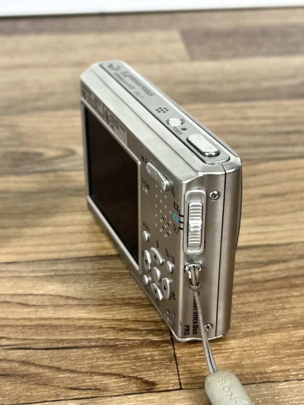 Sony Cyber-shot DSC-T1 5.0MP Digital Camera Silver Tested With Dock, Memory Card